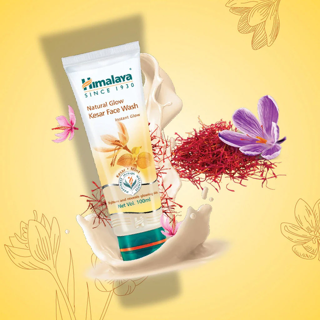 Himalaya Natural Glow Saffron Face Wash (100ml)