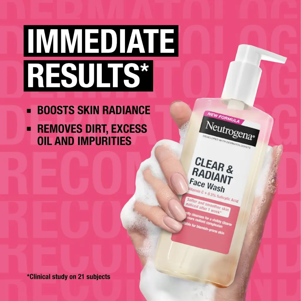 Neutrogena Clear & Radiant Face Wash (200ml)