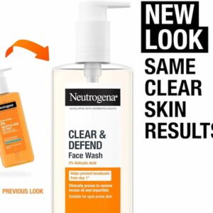 Alternative view of Neutrogena Clear & Defend 2% Salicylic Acid Face Wash (200 ml)