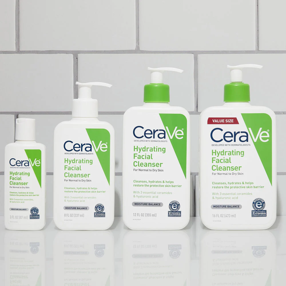 Cerave Hydrating Facial Cleanser For Normal To Dry Skin (87ml)