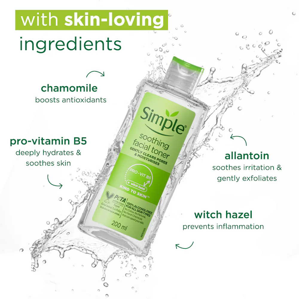 Simple Kind to Skin Soothing Facial Toner (200ml)