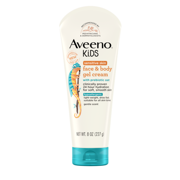 Aveeno Kids Face & Body Gel Cream For Sensitive Skin (227gm)