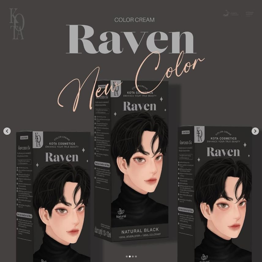 Kota Cosmetics Hair Color Cream Raven - Natural Black