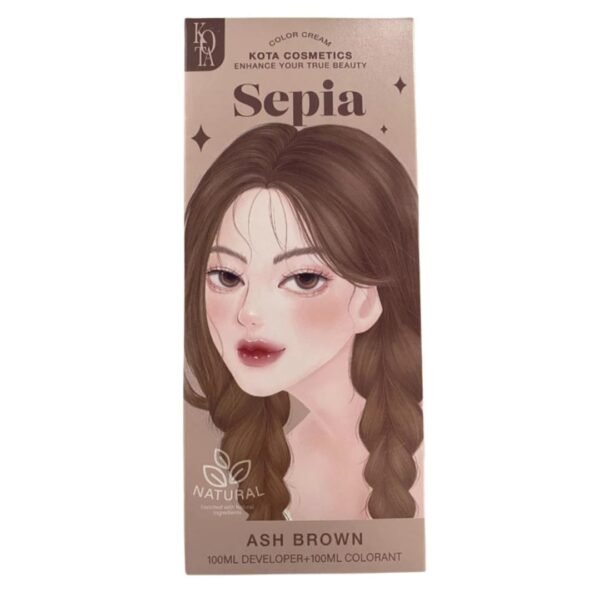 Kota Cosmetics Hair Color Cream Sepia Ash Brown