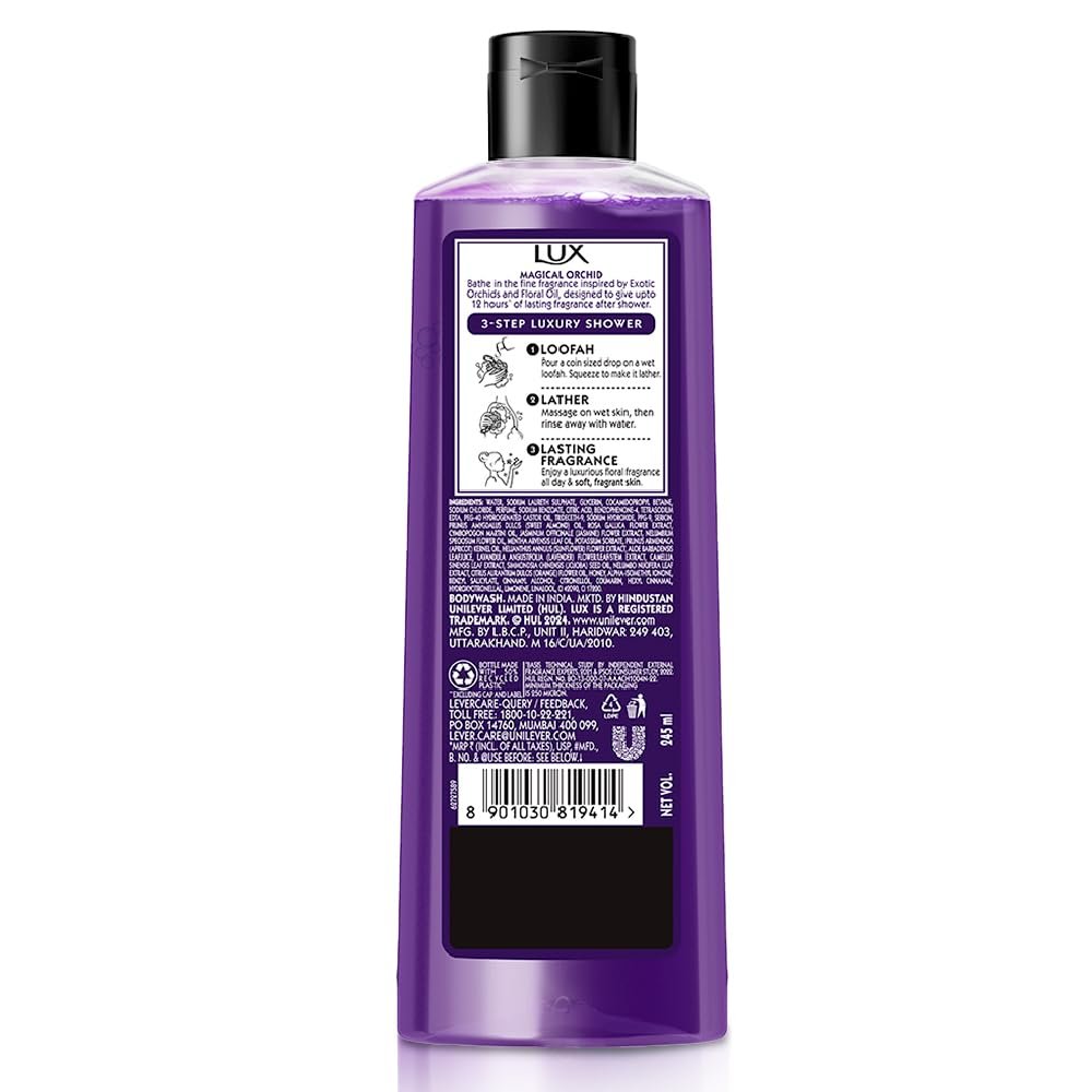 Lux Body Wash Black Orchid Scent & Juniper Oil