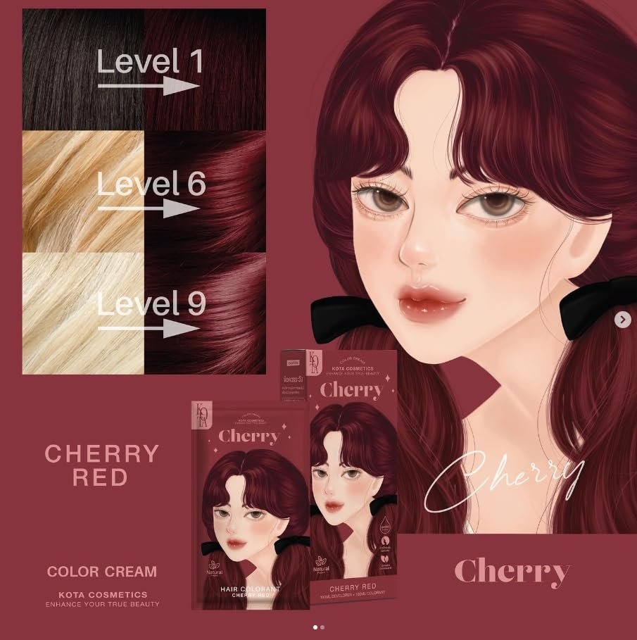 Kota Cosmetics Cherry Hair Color - Cherry Red