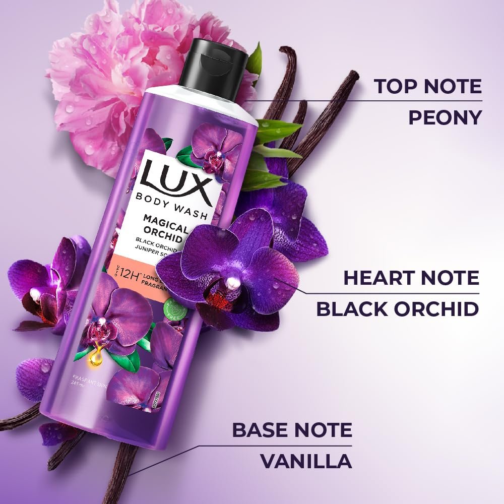 Lux Body Wash Black Orchid Scent & Juniper Oil