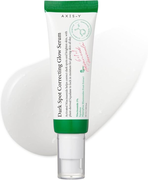 Axis-Y Dark Spot Correcting Glow Serum is a powerful skincare solution formulated to target dark spots, hyperpigmentation, and uneven skin tone while delivering a luminous glow. Its advanced formula combines natural extracts and scientifically-backed active ingredients to visibly brighten the skin and improve texture. Enriched with Niacinamide and Tranexamic Acid, this serum helps reduce the appearance of dark spots and pigmentation, while promoting even, radiant skin. Lightweight and non-sticky, it absorbs quickly into the skin, making it perfect to layer under moisturizers and sunscreens. Regular use of Axis-Y Dark Spot Correcting Glow Serum helps restore skin brightness, diminish stubborn discoloration, and leave the complexion looking healthier and more radiant. Key Ingredients Niacinamide – Brightens skin and reduces the appearance of dark spots Tranexamic Acid – Helps reduce hyperpigmentation and uneven skin tone Adenosine – Supports skin smoothness and texture Plant Extracts – Nourish and hydrate the skin How to Use Apply 2–3 drops to clean face and neck. Gently massage until fully absorbed. Use morning and evening before moisturizer. Follow with sunscreen during the day for best results. Ideal For Dark spots and hyperpigmentation Dull or uneven skin tone Sensitive skin Daily skincare routine