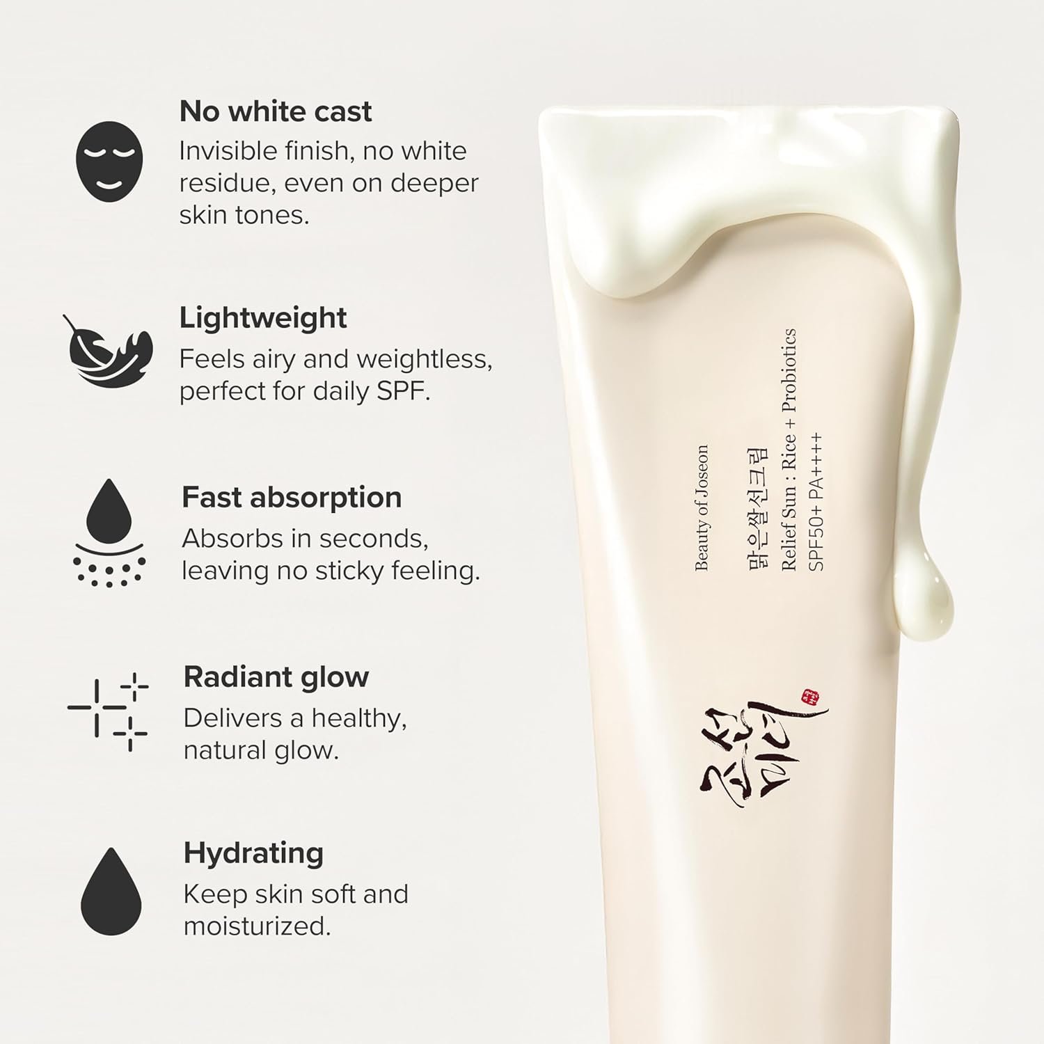 Buy Beauty of Joseon Relief Sun SPF 50+ PA++++ (Rice + Probiotics) at JotnoMart. Authentic Korean sunscreen with lightweight hydration and UV protection.