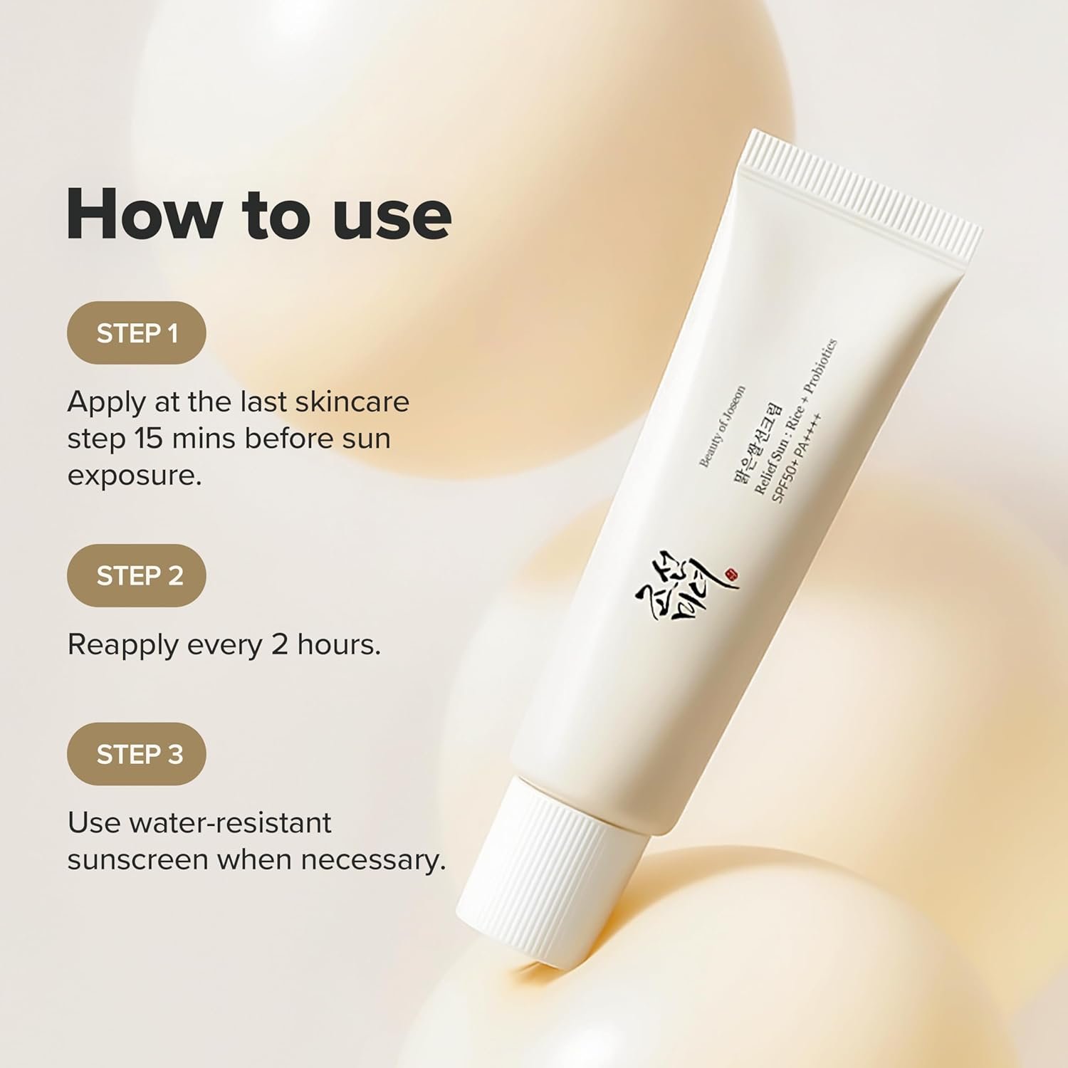 Buy Beauty of Joseon Relief Sun SPF 50+ PA++++ (Rice + Probiotics) at JotnoMart. Authentic Korean sunscreen with lightweight hydration and UV protection.