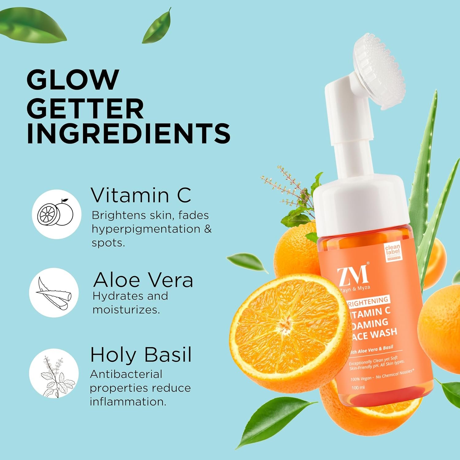 Zayn & Myza Vitamin C Foaming Face Wash (Applicator)