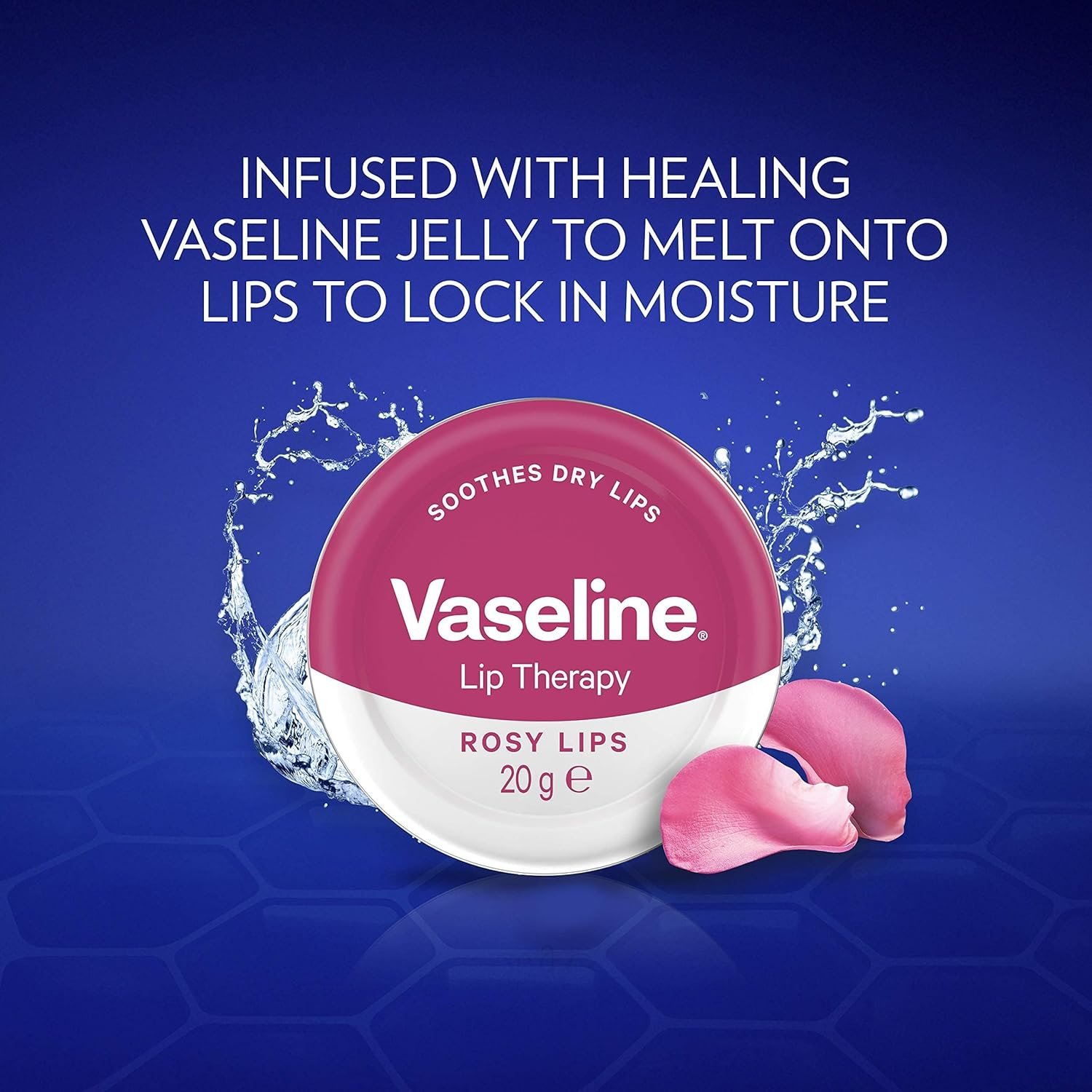 Vaseline Lip Therapy Rosy Lips with Rose & Almond Oil (20gm)