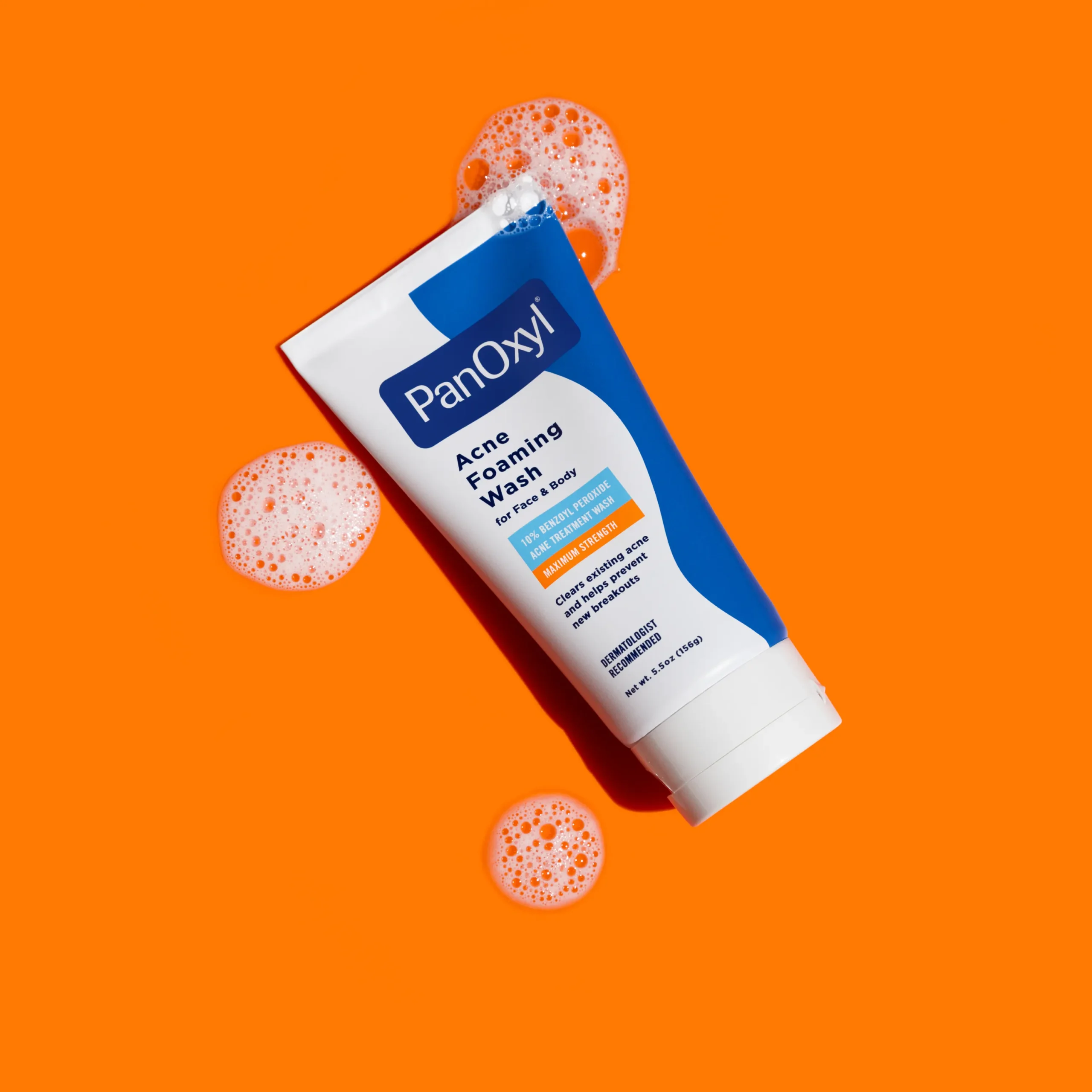 PanOxyl Acne Foaming Wash Benzoyl Peroxide 10% Maximum Strength (156g)