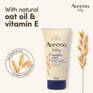 Aveeno Baby Soothing Relief Emollient Cream For Dry & Sensitive Skin (150ml)
