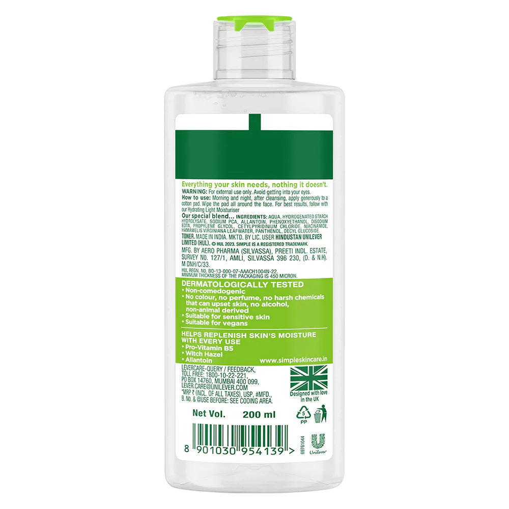 Simple Kind to Skin Soothing Facial Toner (200ml)
