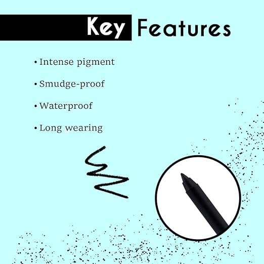 Rimmel Scandal'Eyes Waterproof Kohl Kajal Eyeliner -Sparkling Black (1.3gm)