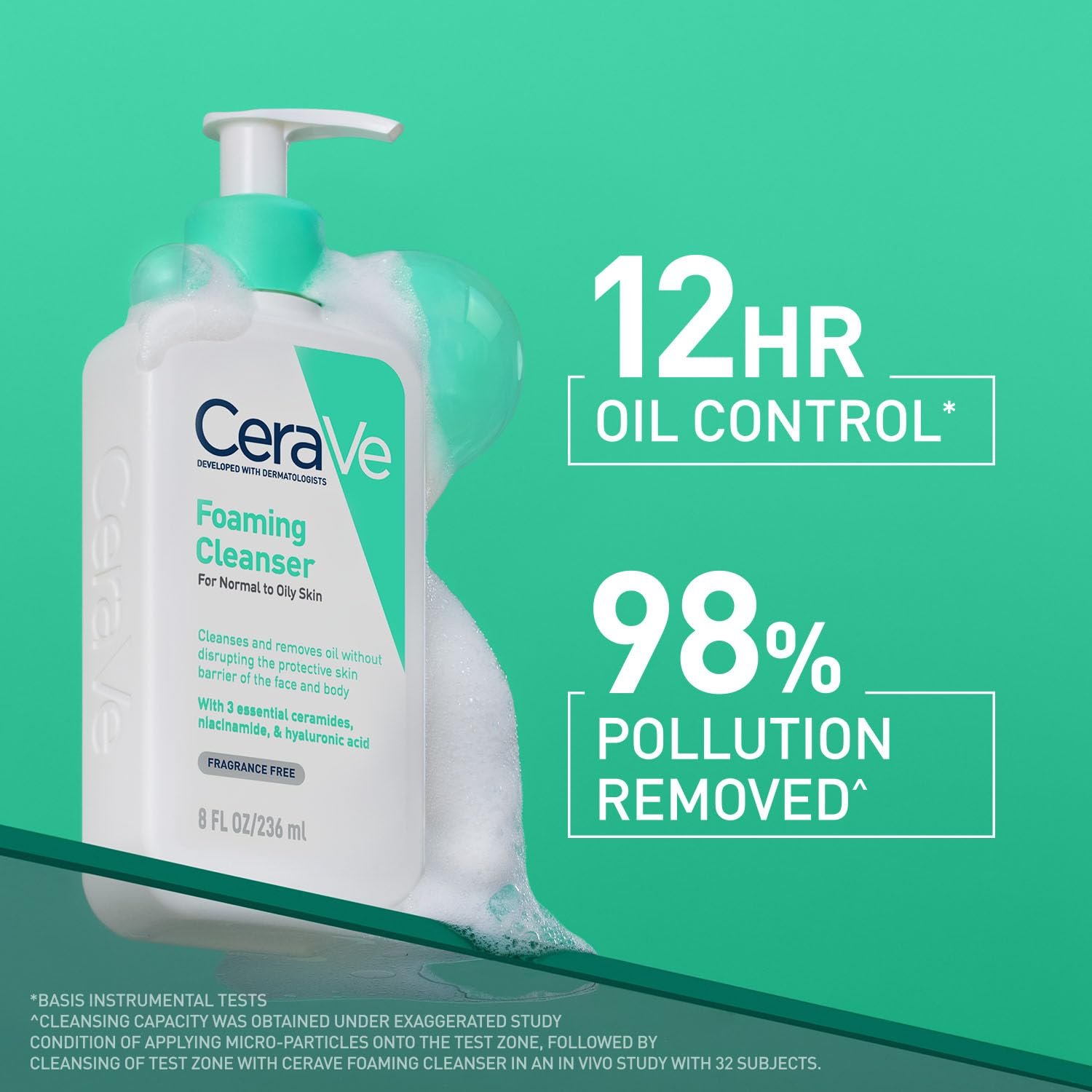 CeraVe Foaming Cleanser For Normal to Oily Skin 236ml