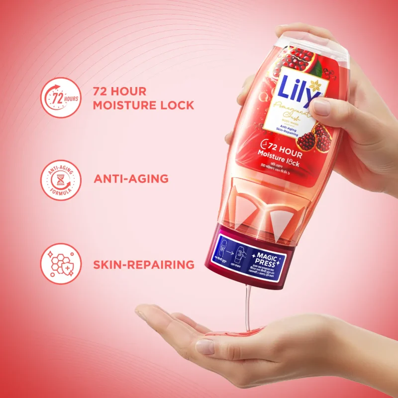 Lily Pomegranate Crush Body Wash (250ml)