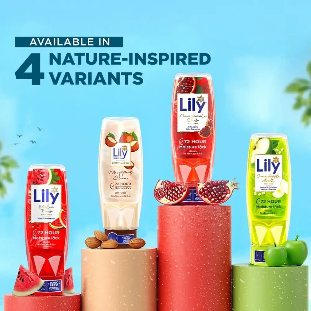 Lily Pomegranate Crush Body Wash (500ml)